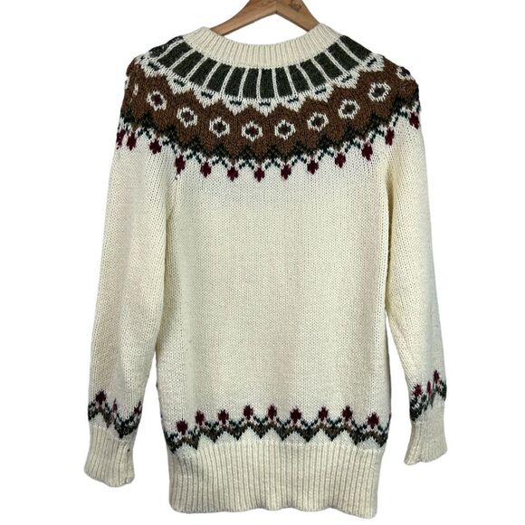 VTG 90s LIMITED EXPRESS Compagnie Internationale Fair Aisle Mock Neck Sweater - Picture 7 of 11